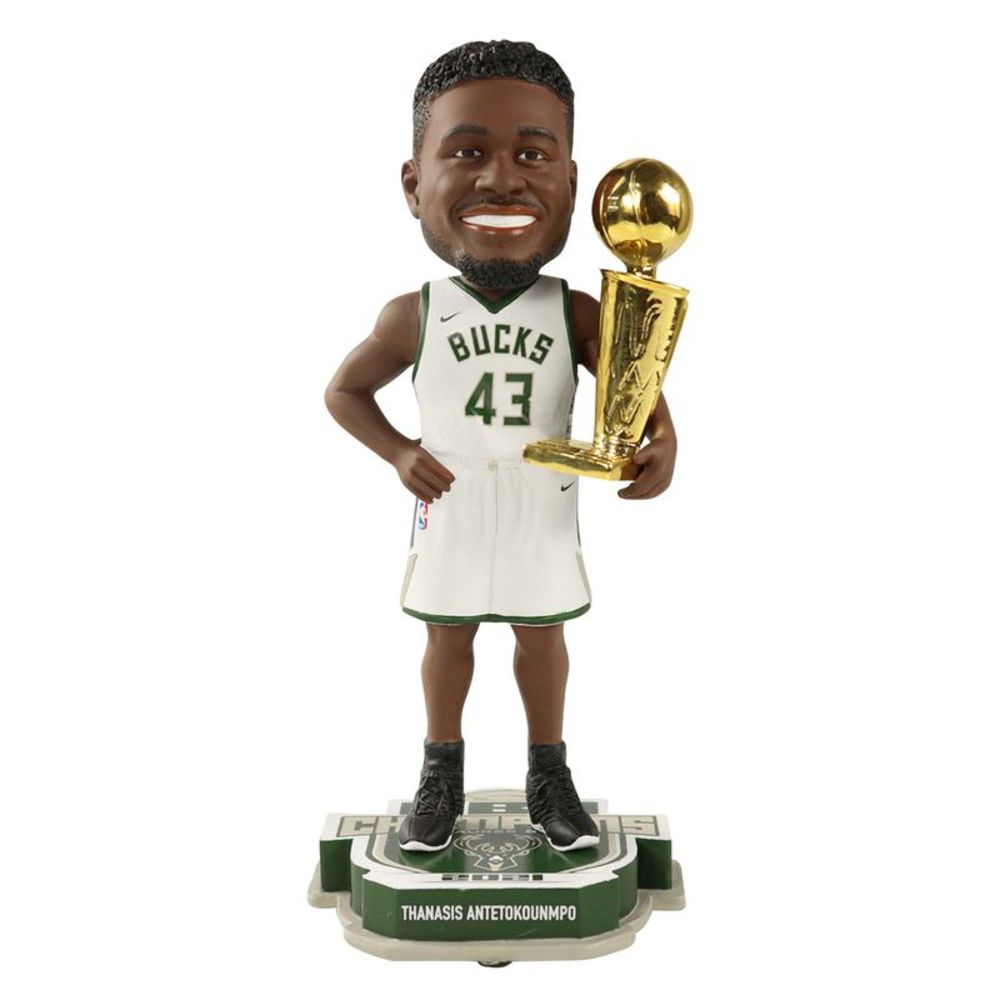 Milwaukee Bucks #43 Thanasis Antetokounmpo 2021 NBA Champions Bobblehead